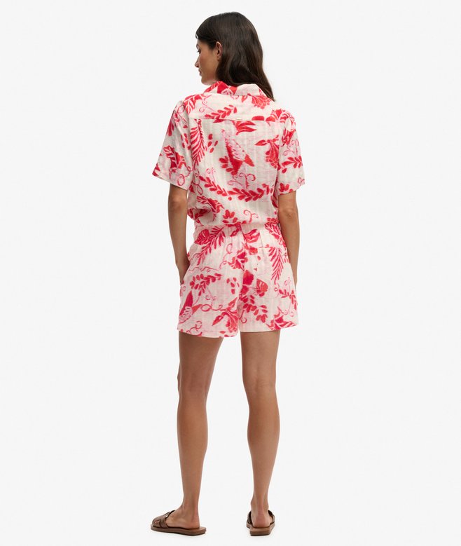 SUPERDRY - Cotton Printed Beach Short