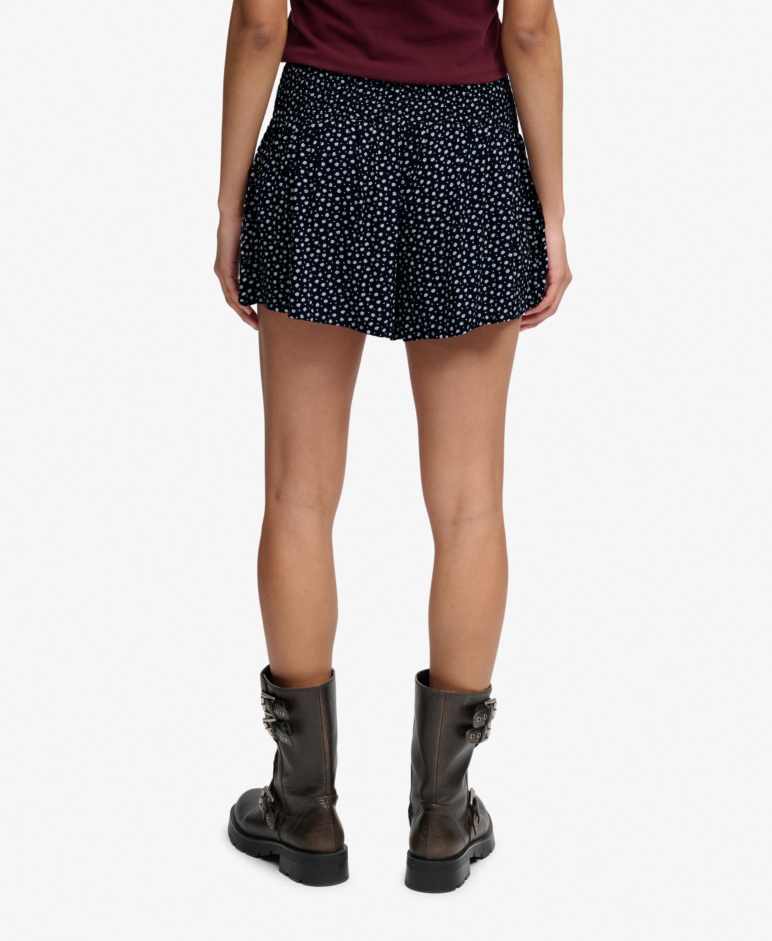 SUPERDRY - Printed Mini Smocked Shorts