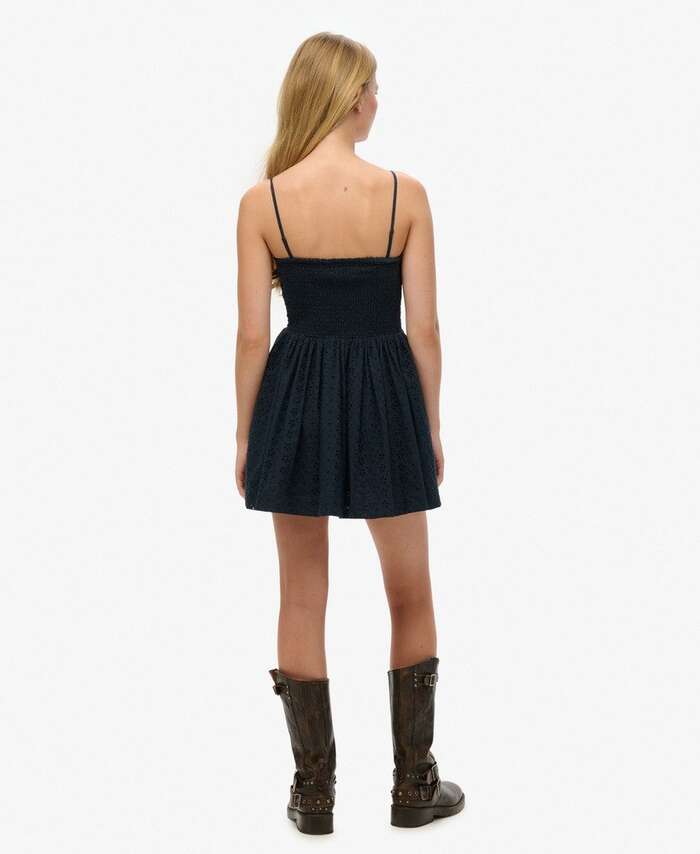 SUPERDRY - D4 Ovin Broderie Cami Mini Dress