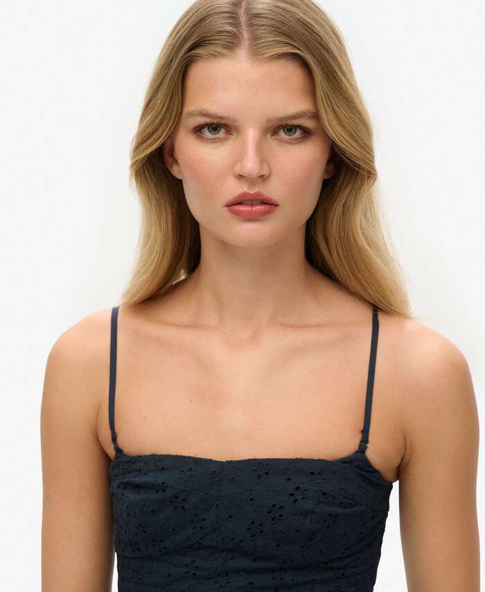 SUPERDRY - D4 Ovin Broderie Cami Mini Dress
