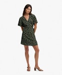 D3 Ovin Mini Swing Wrap Dress