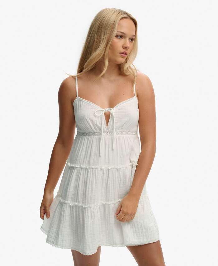 SUPERDRY - Cheesecloth Tiered Mini Dress