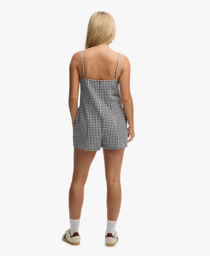 SUPERDRY - D3 Gingham Cami Playsuit
