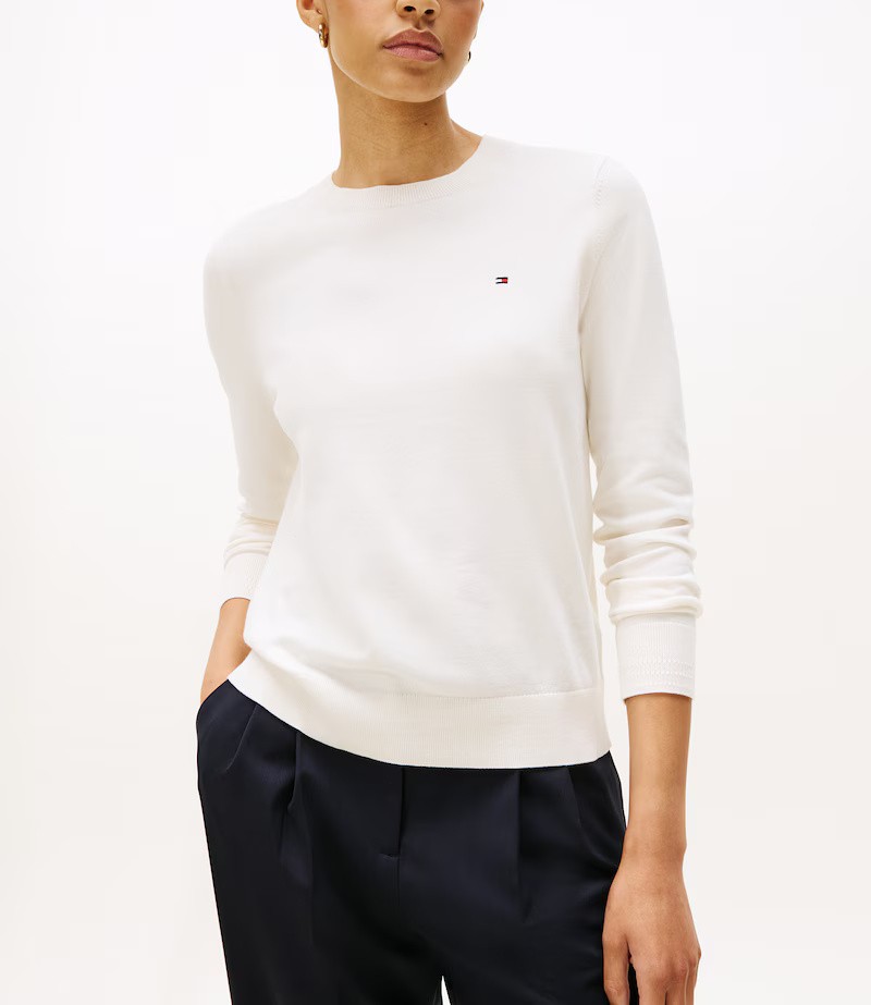 TOMMY HILFIGER - Jersey Stitch Boat Neck Sweater