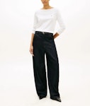 Jersey Stitch Boat Neck Sweater