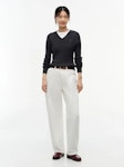 Cable Knit V-Neck Sweater