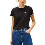 Logo Embroidery Jersey Crew Neck T-Shirt