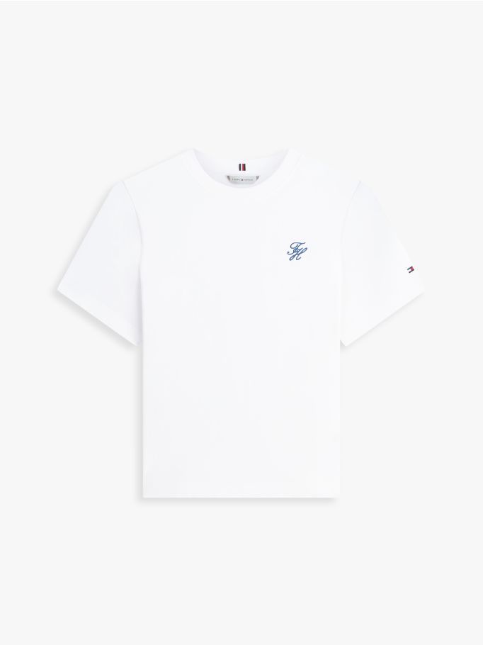 TOMMY HILFIGER - TH Script Crew Neck T-Shirt