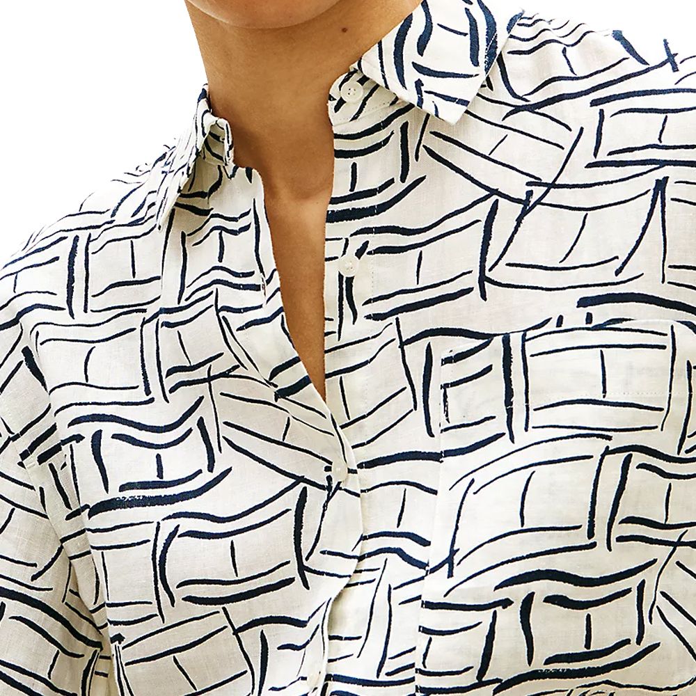 TOMMY HILFIGER - Essential Linen Shortsleeve Shirt