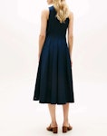 Linen Blend Hourglass Midi Dress