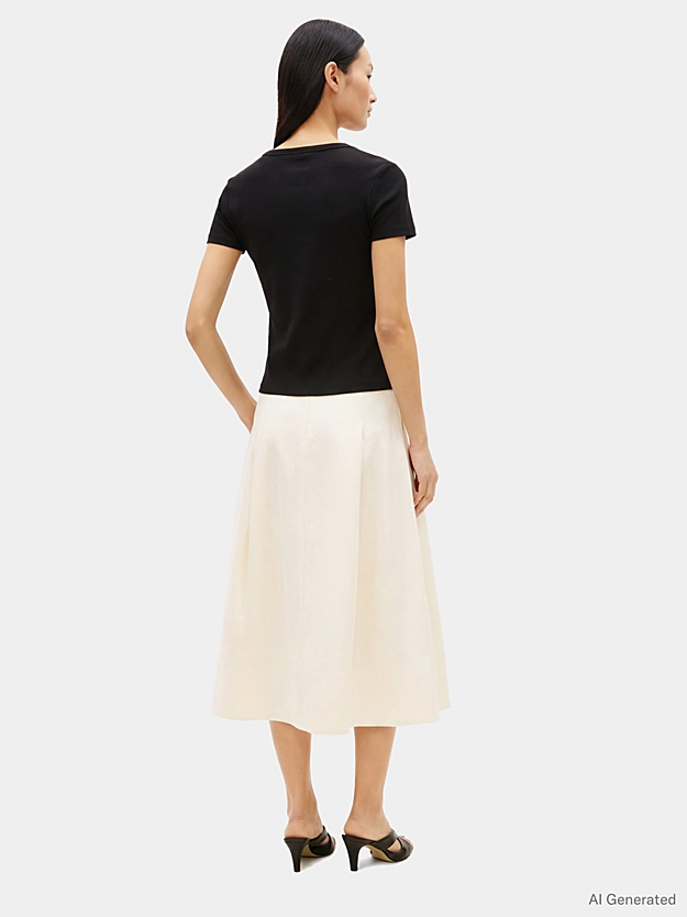 TOMMY HILFIGER - Gold Button Slim Tee