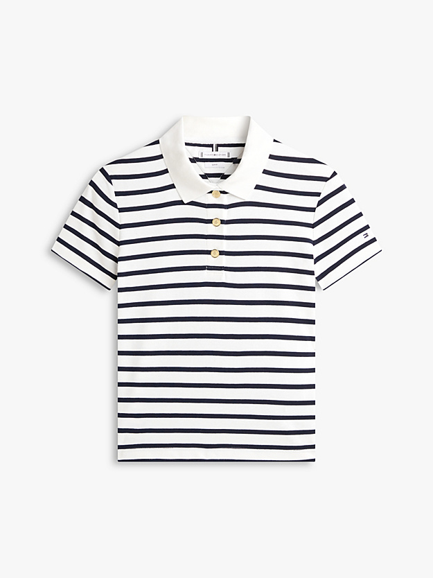 TOMMY HILFIGER - Gold Button Slim Polo