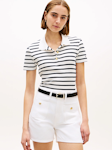 Gold Button Slim Polo