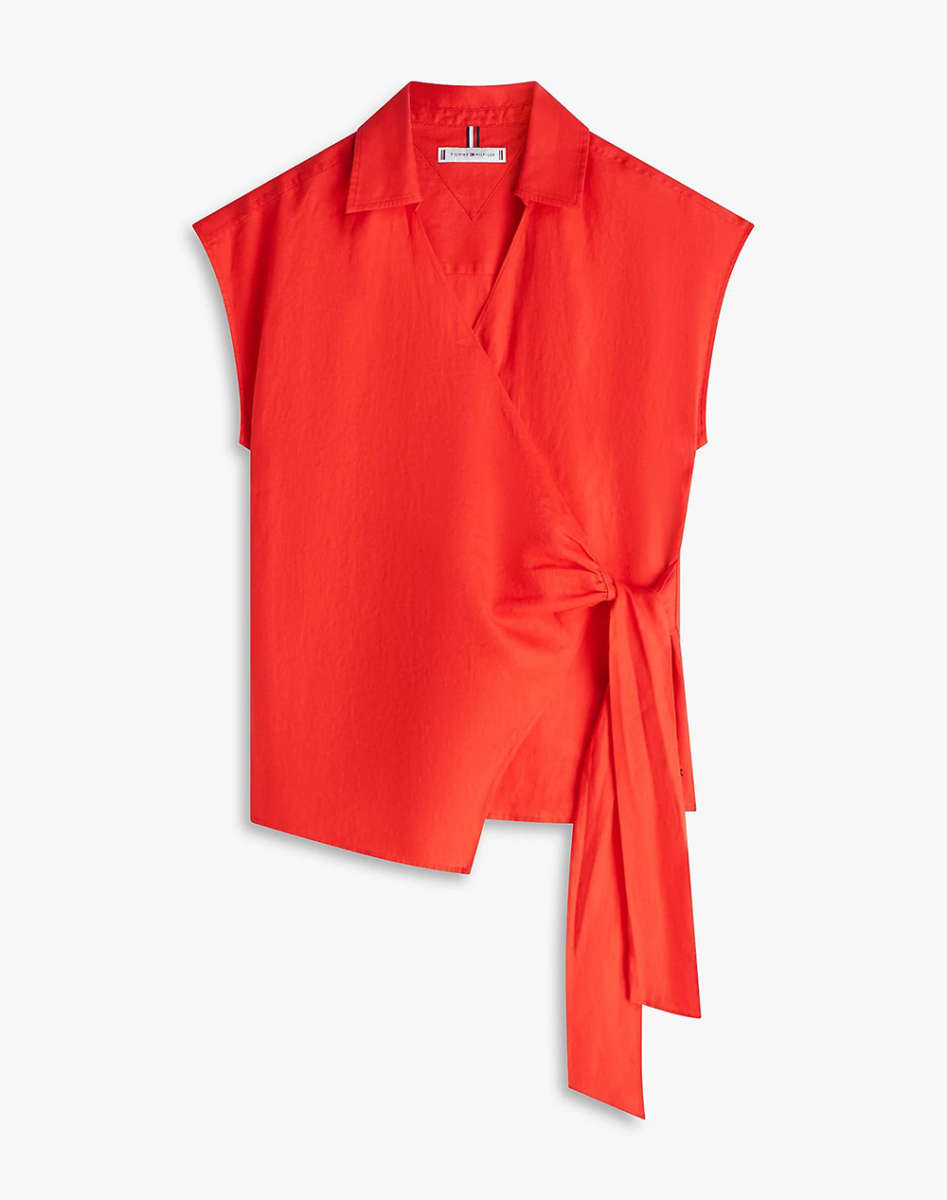 TOMMY HILFIGER - Linen Knot Top