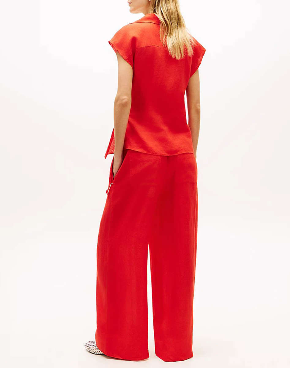 TOMMY HILFIGER - Linen Knot Top