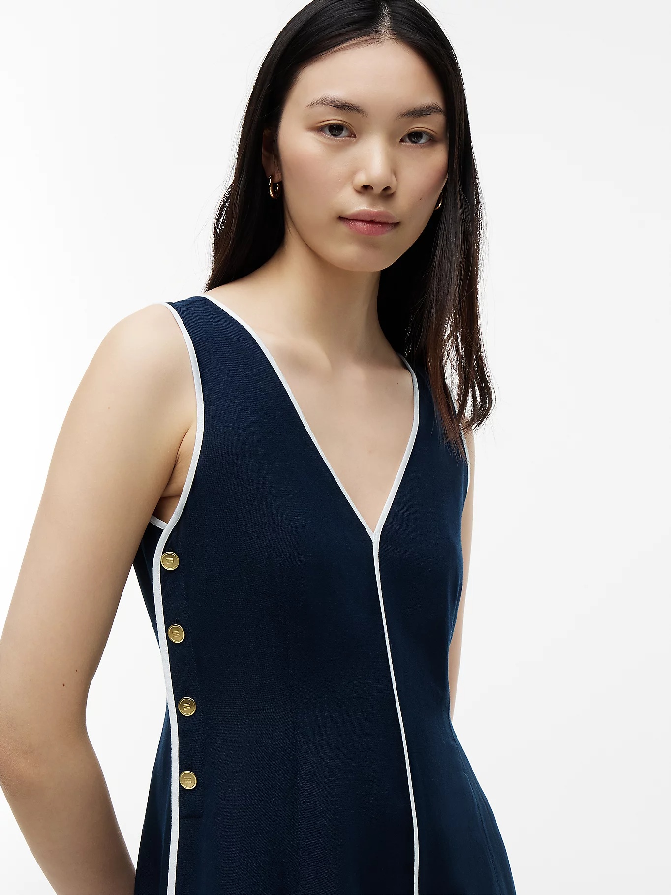 TOMMY HILFIGER - Contrast Binding Strap Dress