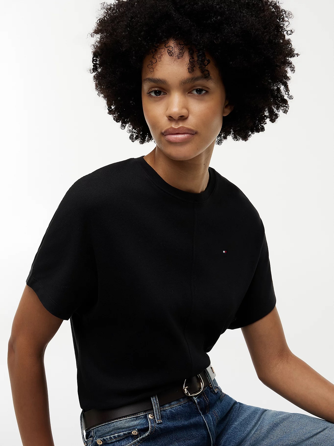 TOMMY HILFIGER - Batwing Sleeve Crew Neck T-Shirt