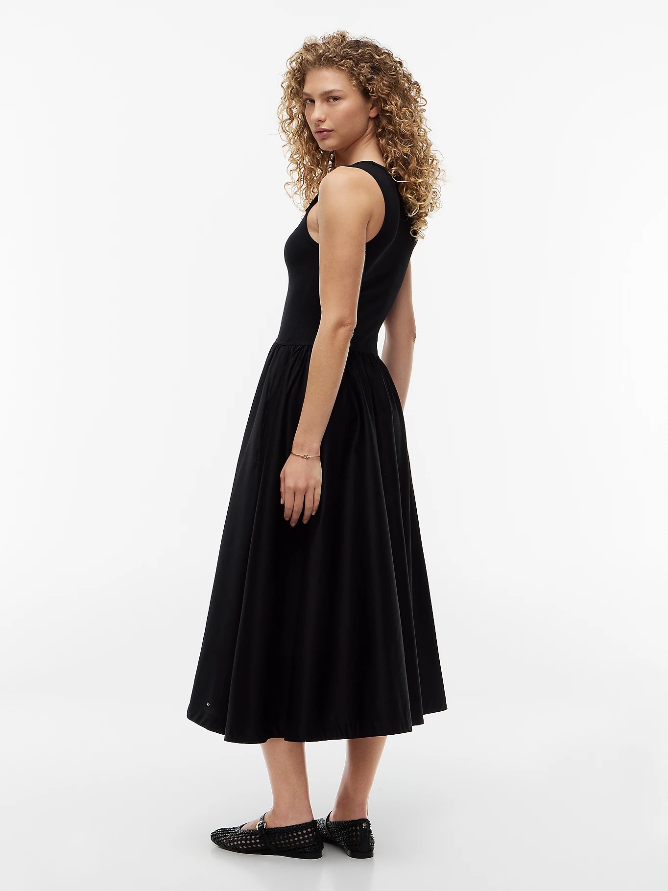 TOMMY HILFIGER - 5x2 Rib Mix Media Dress