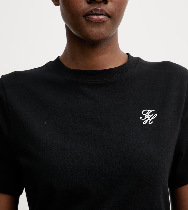TOMMY HILFIGER - Logo Embroidery Crew Neck T-Shirt