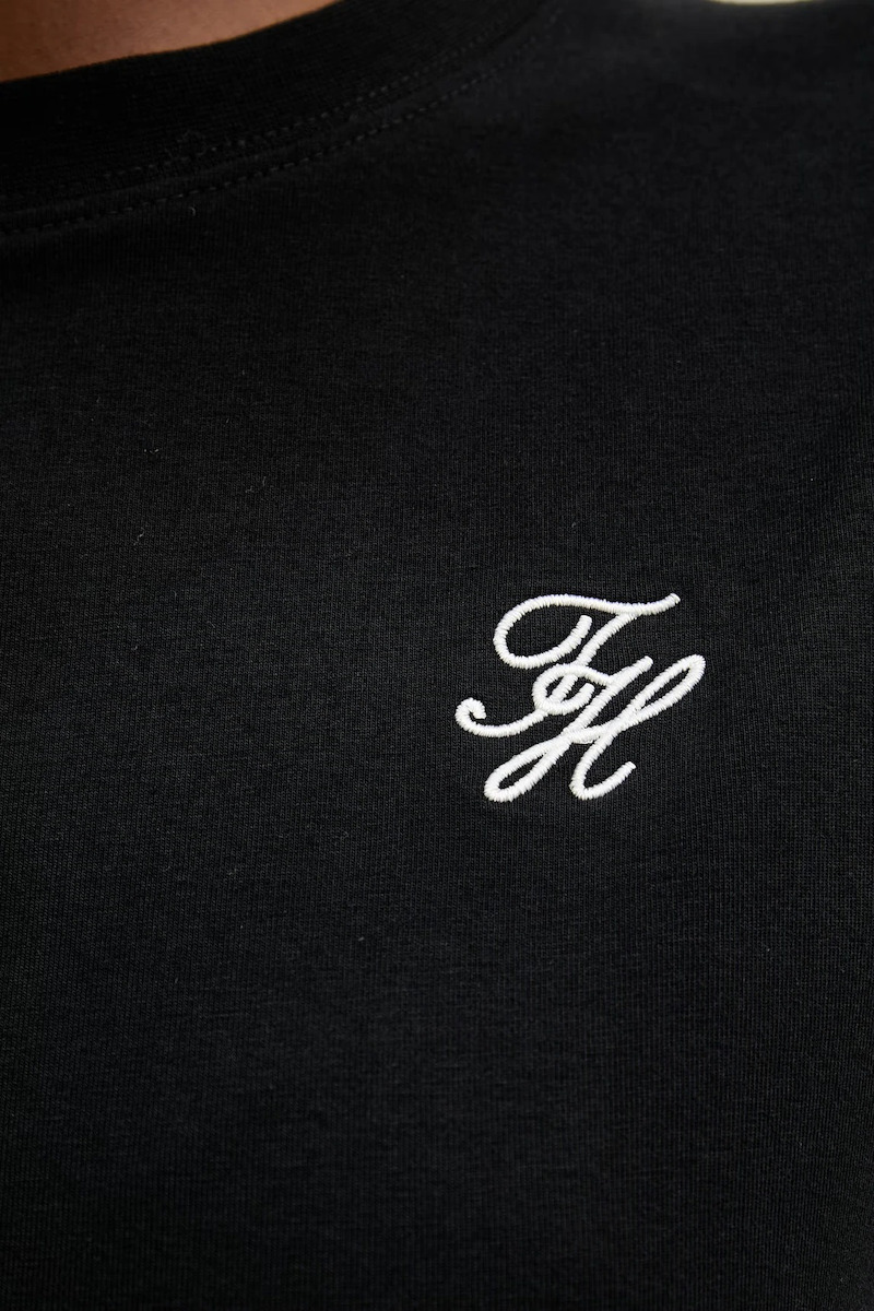 TOMMY HILFIGER - Logo Embroidery Crew Neck T-Shirt