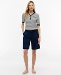 Striped Gold-Button Blouse