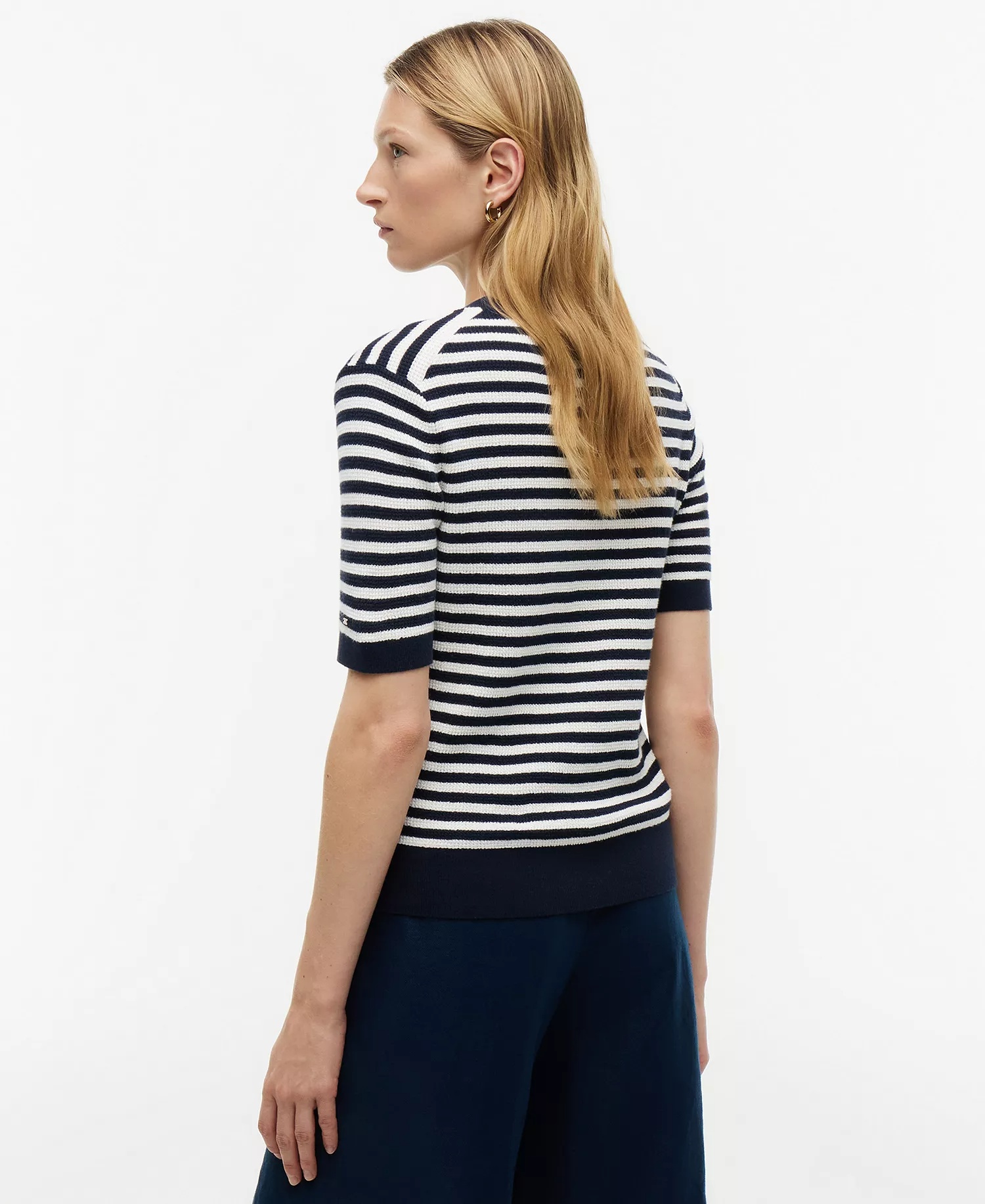 TOMMY HILFIGER - Striped Gold-Button Blouse