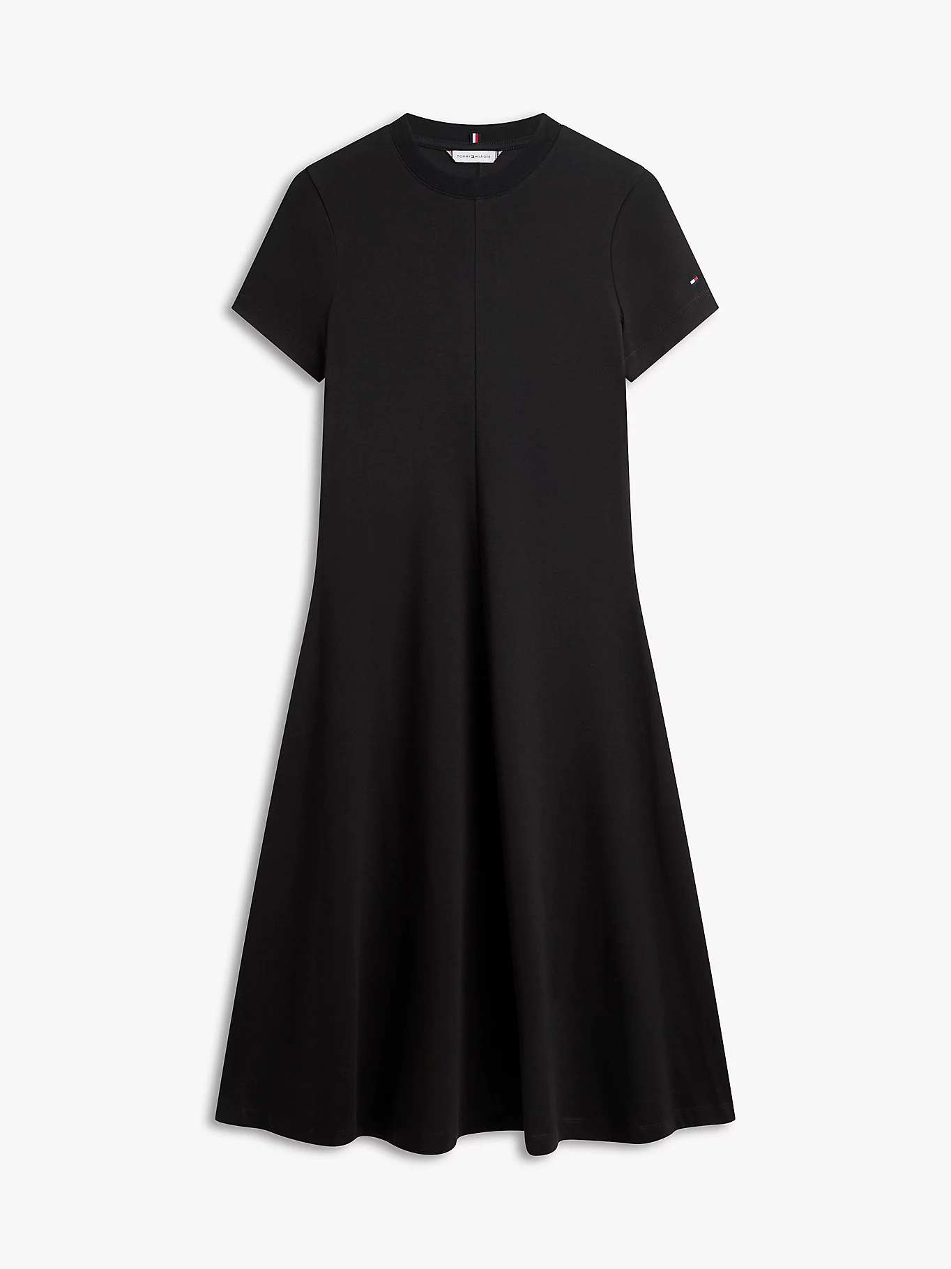 TOMMY HILFIGER - Interlock Knit Midi Fit And Flare Dress