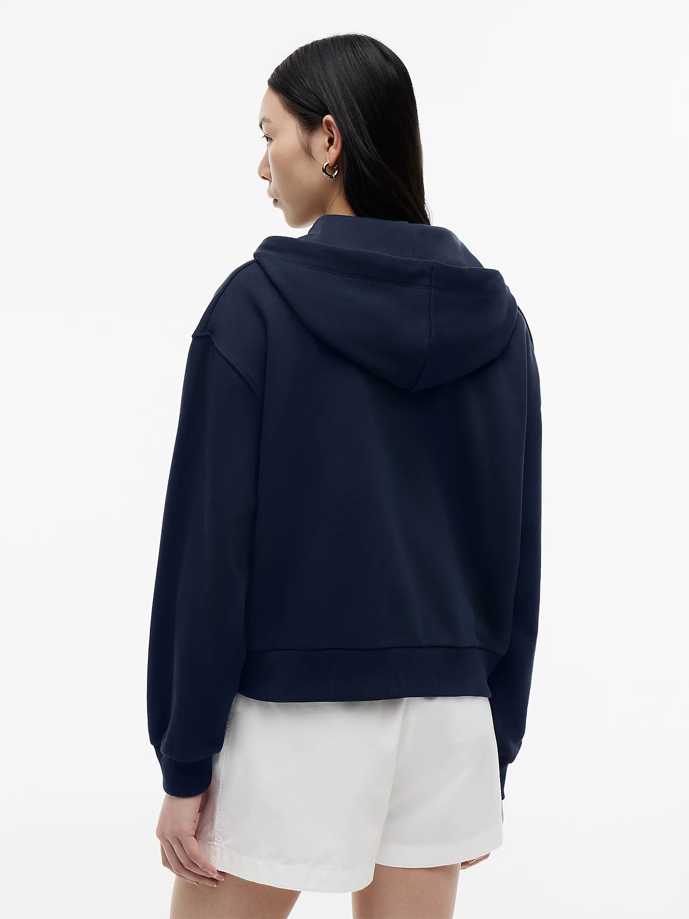 TOMMY HILFIGER - Logo Embroidery Zip-Thru Hoodie