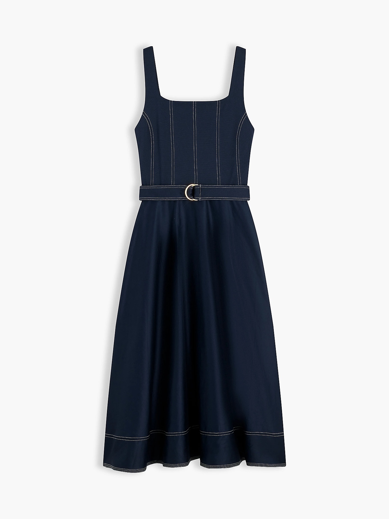 TOMMY HILFIGER - Contrast Stitch Midi Dress