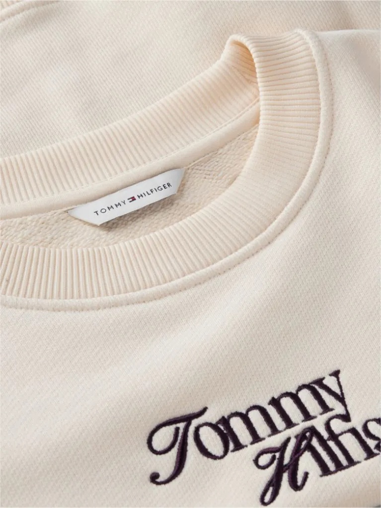TOMMY HILFIGER - Logo Relaxed Terry Sweatshirt
