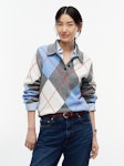 Argyle Relaxed Polo Jumper