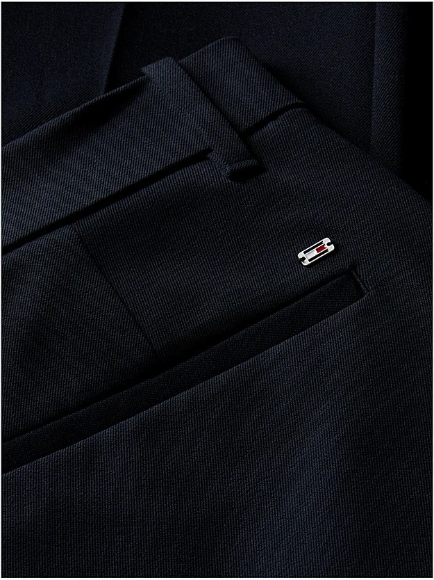 TOMMY HILFIGER - Slim Straight Gabardine Trousers