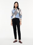 Slim Straight Gabardine Trousers