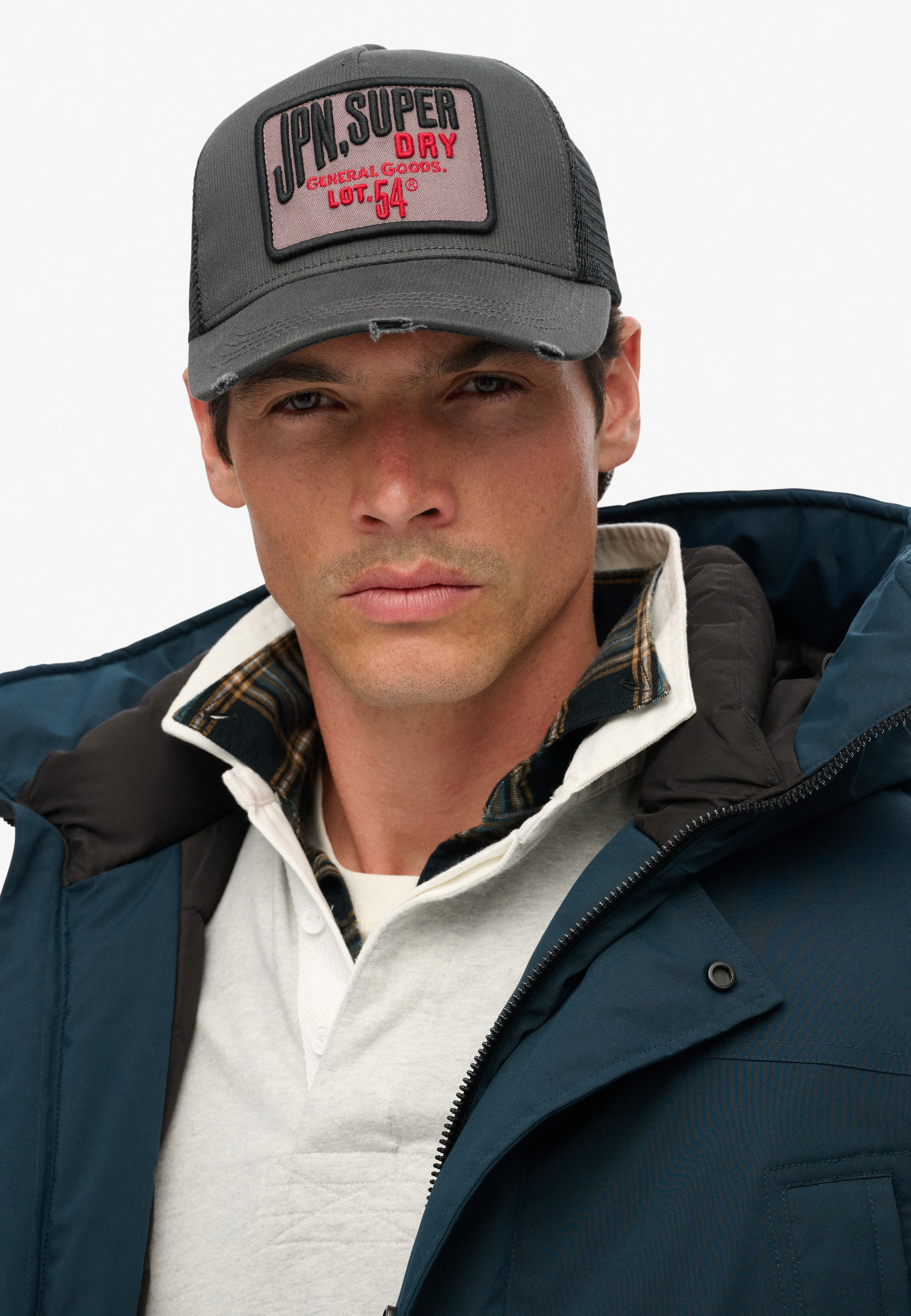 SUPERDRY - Dirt Road Cord Trucker Cap