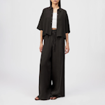 Boxy Shirt Blouse In Linen