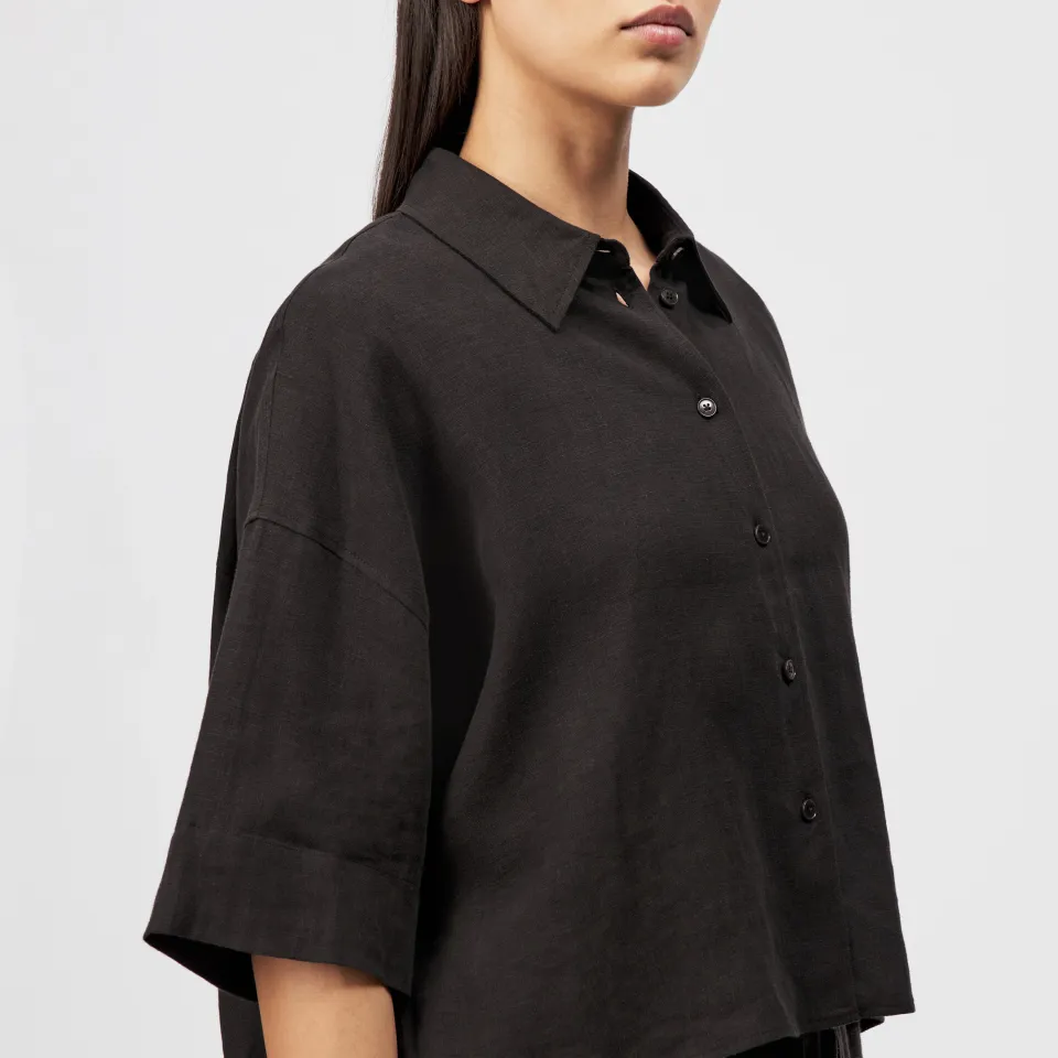DRYKORN - Boxy Shirt Blouse In Linen