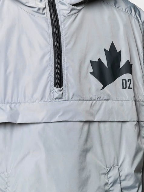 DSQUARED2 - Logo-Print Half Zip Windbreaker Jacket