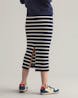 GANT - Jersey Skirt With Navy Stripes