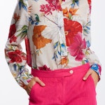Humming Floral Silk Shirt