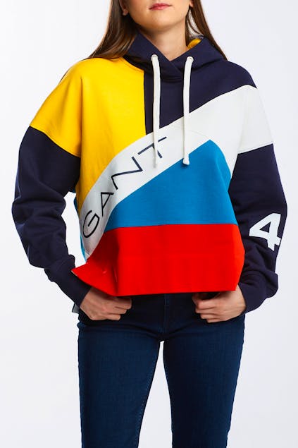 GANT - Rough Weather Sweat Hoodie with color block design