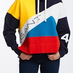 Rough Weather Sweat Hoodie with color block design