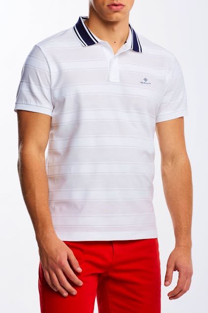 GANT - Texture Stripe Polo Shirt