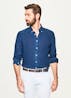 HACKETT - Garment Dyed Linen Oxford Shirt