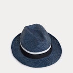 Herringbone Weave Trilby Hat