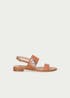 LIU JO - Low leather sandals