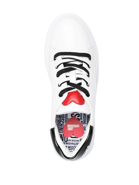 LOVE MOSCHINO - Logo Print Contrast-Lace Trainers
