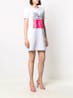 LOVE MOSCHINO - Fringed Logo Jersey Mini Dress