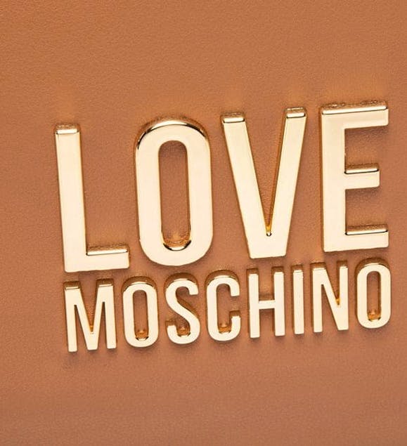 LOVE MOSCHINO - Borsa Bonded Gold Metal Logo Tote Βag