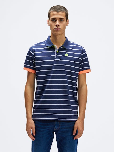 NORTH SAILS - Striped Cotton Polo Shirt