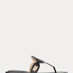 Audrie Burnished Leather Sandal